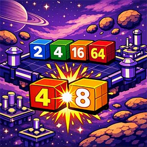 2048 space cube game